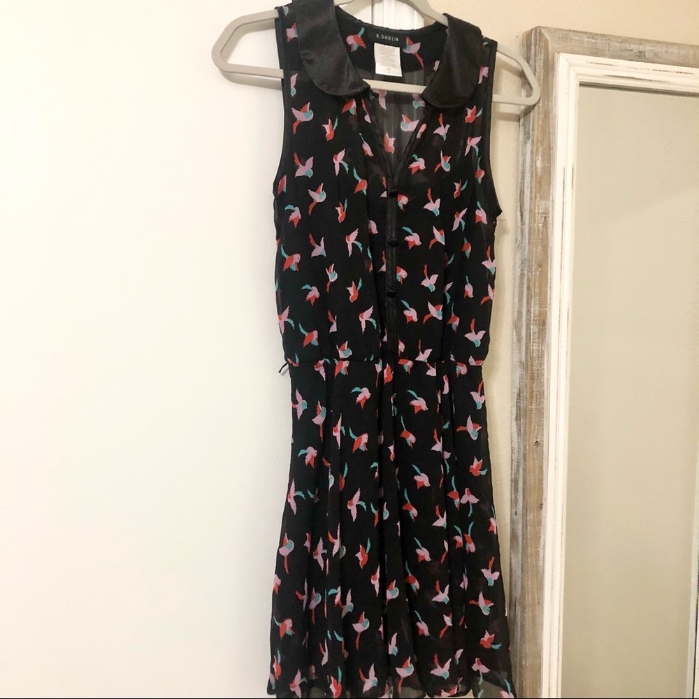 B.Darlin sleeveless Peter Pan collar button dress - Picture 2 of 10